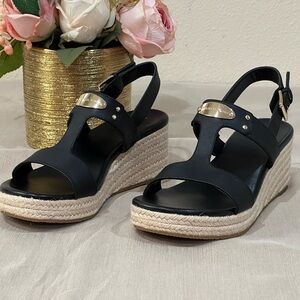 Michael Michael Kors Women's MK Plate Wedge Sandals